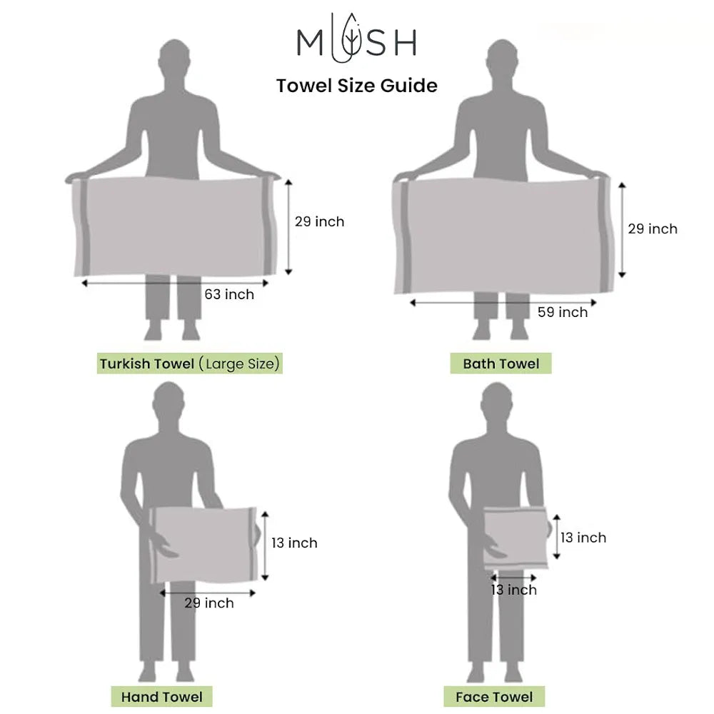 Mush Rayon Derived From Bamboo Large Bath Towel | Ultra Soft, Absorbent, Light Weight, & Quick Dry Towel For Bath, Travel, Gym, Beach, Pool, And Yoga | 75 X 150 Cms , 250 TC